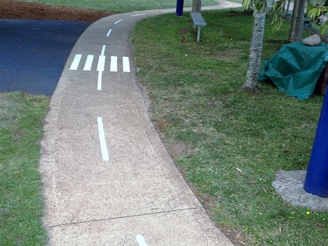 Bike Path Line Marking