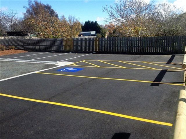 Accessibility Disabled Parking Space Line Marking