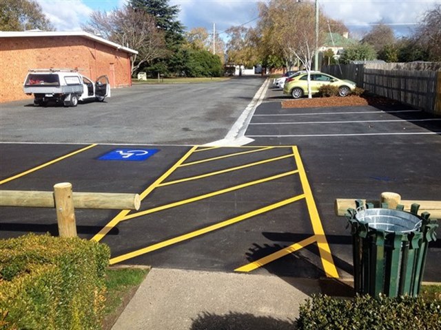 Accessibility Disabled Parking Space Line Marking