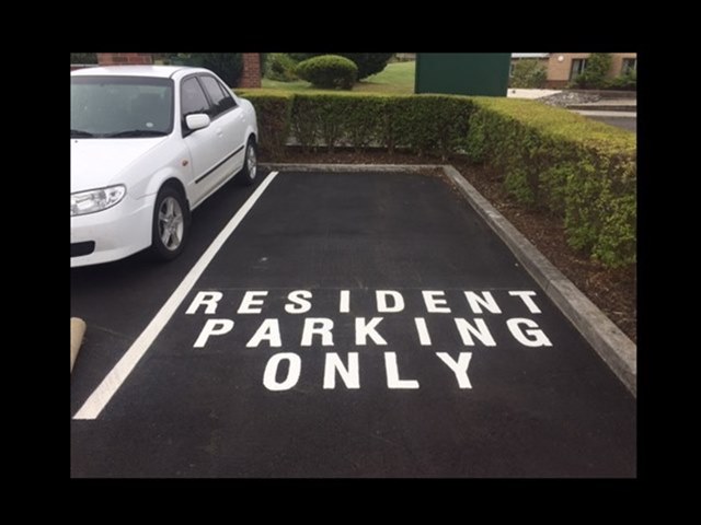 car park line marking